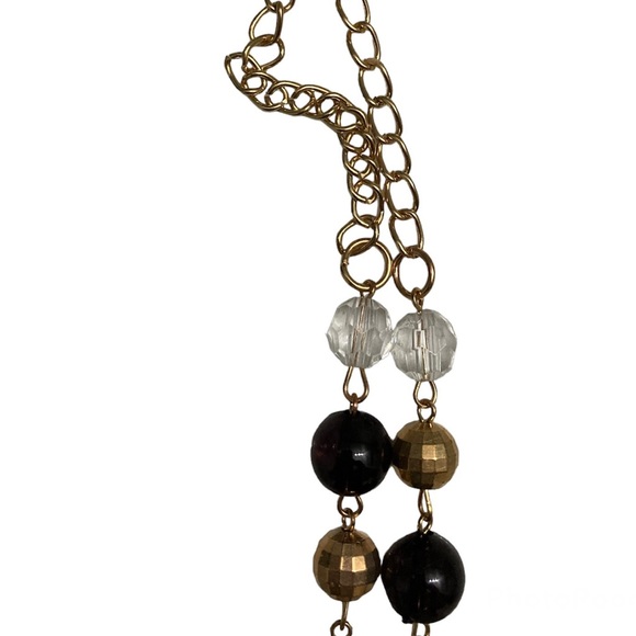 Vintage Beaded Purple Crystal Pendant Necklace - Picture 10 of 14